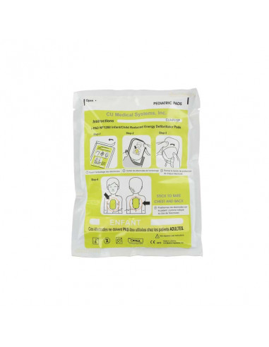 Electrodes enfant pour Défibrillateur Cardiaque Def-i / Auto-Def (la paire)