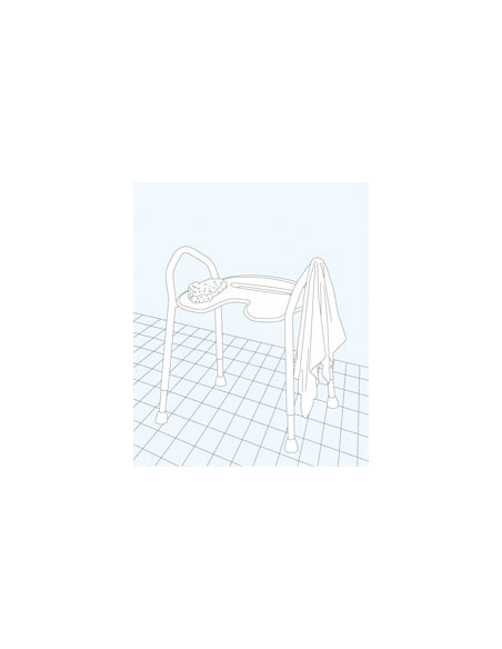 Chaise de douche large Let's Enjoy