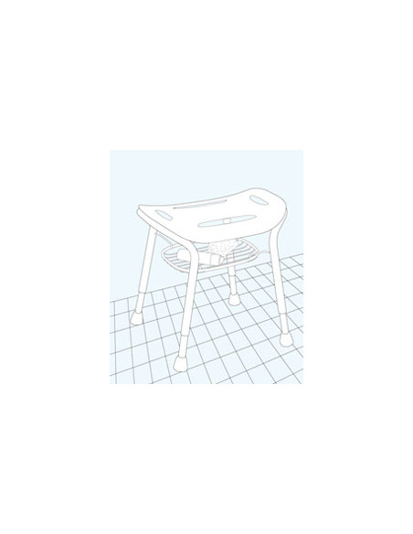 Tabouret de douche avec panier Let's Sing