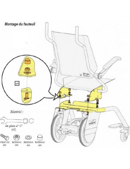 Fauteuil de transfert Tweegy