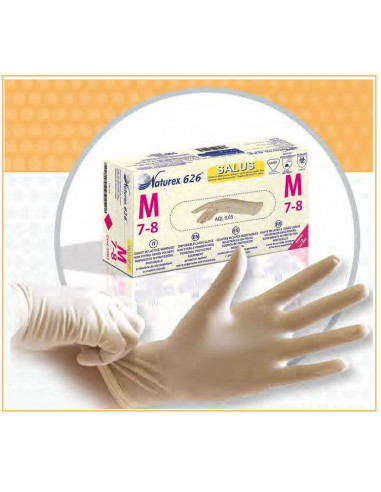 Gants Latex non poudrés non stériles Naturex (100)