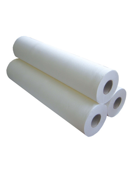 Draps d'examen Blancs Ouate Lisse Pack de 5 cartons