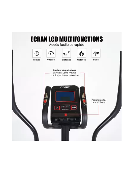 Vélo elliptique CARE ACTIVA 21 programmes