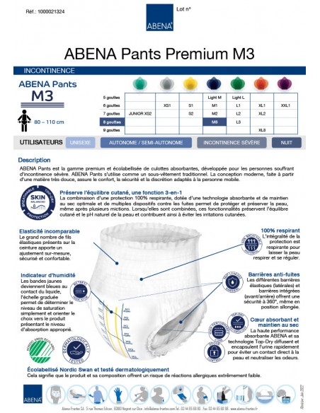 Culottes Absorbantes Pants Premium 8/9 Gouttes