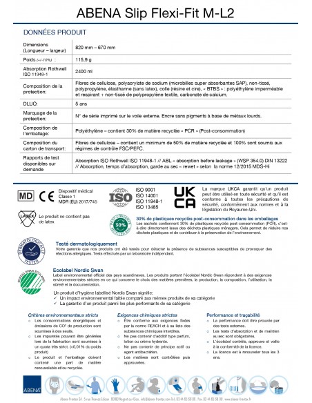 Change Complet Abena Slip Flexi Fit 6.5 Gouttes Jour