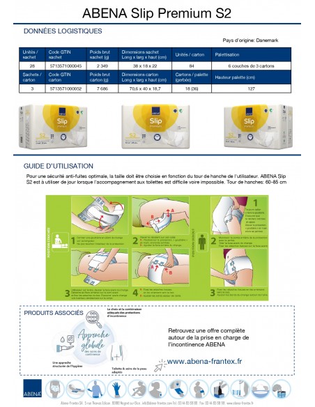 Change Complet Abena Slip Premium 7 Gouttes Jour