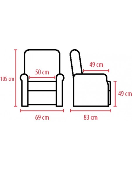 Fauteuil Releveur OLIVE 1 moteur