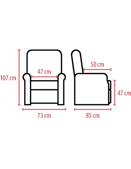 Fauteuil Releveur New Bergen  1 Moteur