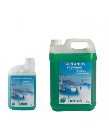 Nettoyant désinfectant sols, murs et surfaces Surfanios Premium (1L/5L)
