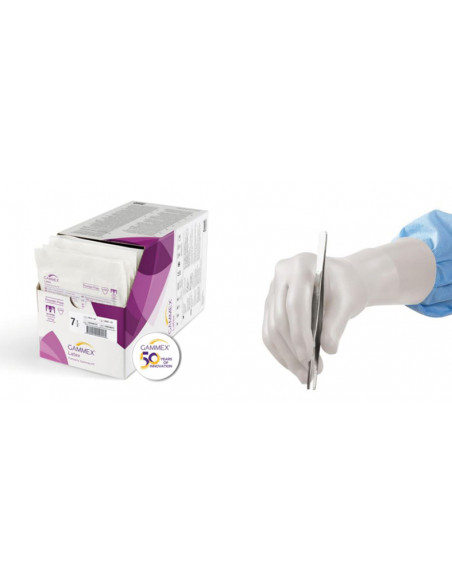 Gants latex non poudrés stériles Gammex (50 x 2)