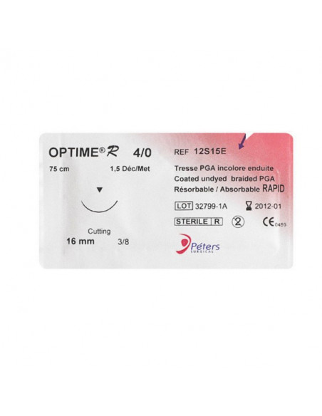Fil de suture résorbable Optime R Peters
