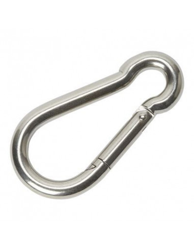 Mousqueton chromé 8 cm