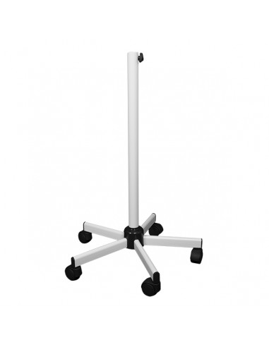 Pied roulant pour lampe loupe lesté